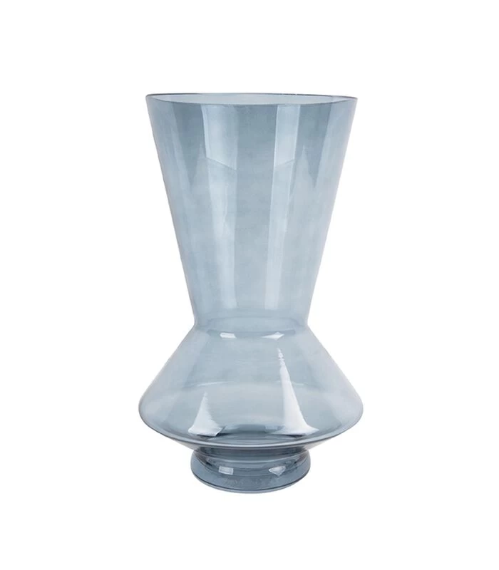 PRESENT TIME Vaas Glow - Glas Donkerblauw - Large - 17x28cm 3 PRESENT TIME Vaas Glow - Glas Donkerblauw - Large - 17x28cm