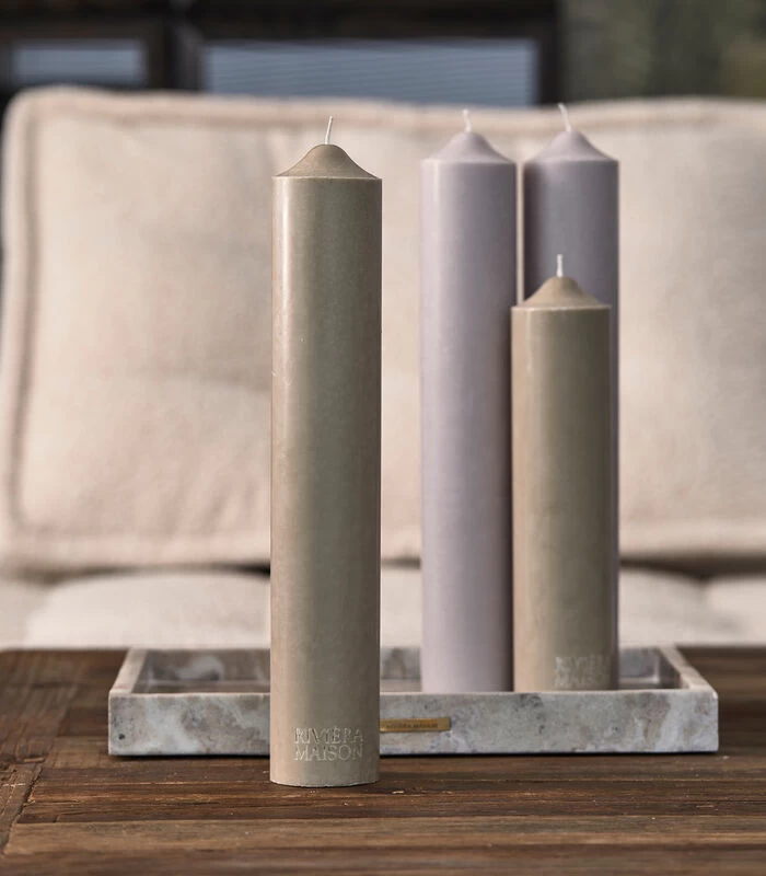 Stompkaars RM Rustic Beige - 7x40 Cm 4 Stompkaars RM Rustic Beige - 7x40 Cm - Afbeelding 2