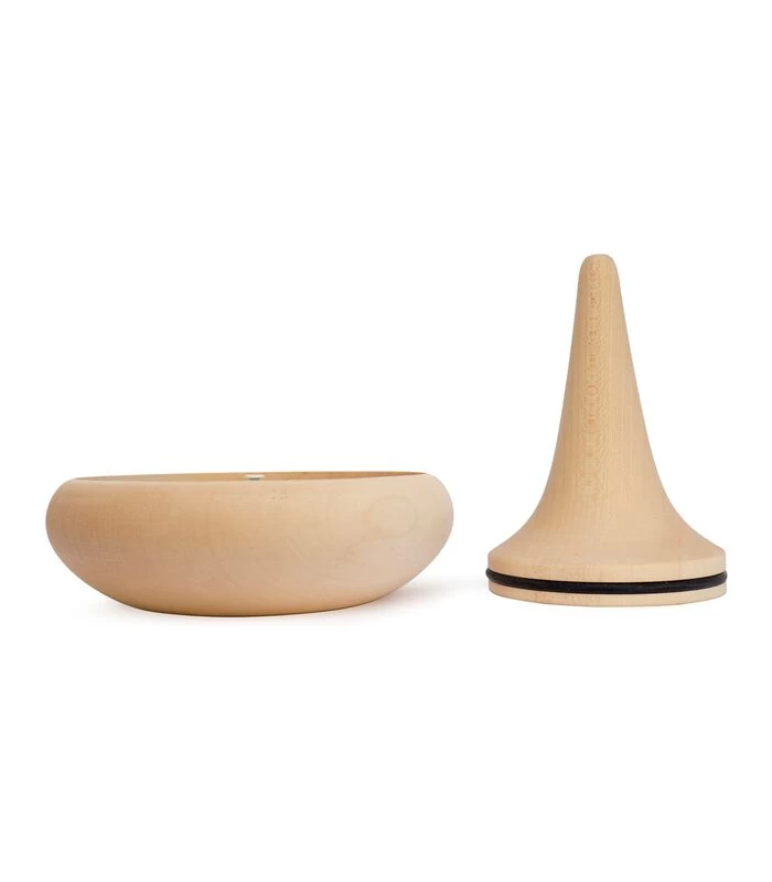 TOUPIE - Tafelklok Van Hout En Beton Met Blauwe Wijzers 6 TOUPIE - Tafelklok Van Hout En Beton Met Blauwe Wijzers - Afbeelding 4