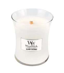 WoodWick Kaars Island Coconut Medium Kaars