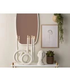 PRESENT TIME Kandelaar Rings - Polyresin - Wit - 38x14,5x30cm 8 PRESENT TIME Kandelaar Rings - Polyresin - Wit - 38x14,5x30cm -Professionele winkel voor decoratieve artikelen be13c4d1ad4b473f984b2717b8916bdd