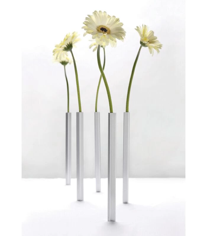 Magnetic Vases - Silver - Set 5 Pcs 3 Magnetic Vases - Silver - Set 5 Pcs