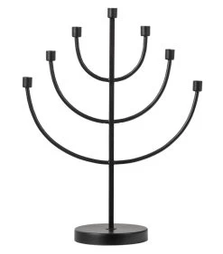 Exclusive Sterre Kandelaar - Metaal - Zwart - 56x43x18