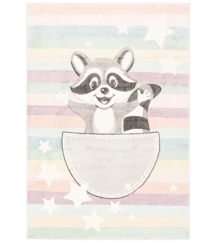 Vloerkleed Maui Kids - Tapijt Voor Kinderen - Wasbeertje 3 Vloerkleed Maui Kids - Tapijt Voor Kinderen - Wasbeertje