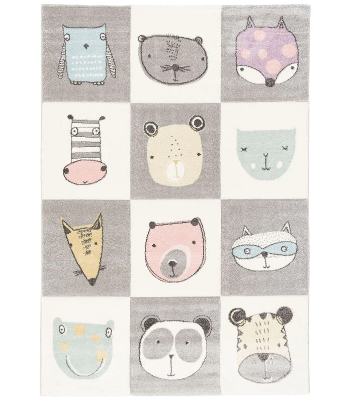 Vloerkleed Maui Kids Vrolijke Dieren Kleurrijk 3 Vloerkleed Maui Kids Vrolijke Dieren Kleurrijk