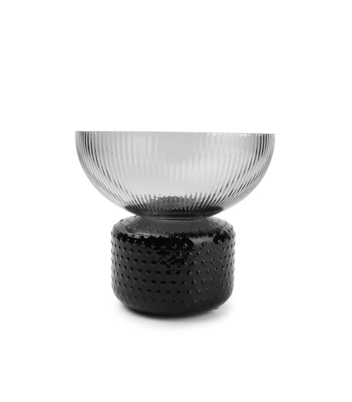 Vaas 22xH19cm Smoked Coco 4 Vaas 22xH19cm Smoked Coco - Afbeelding 2