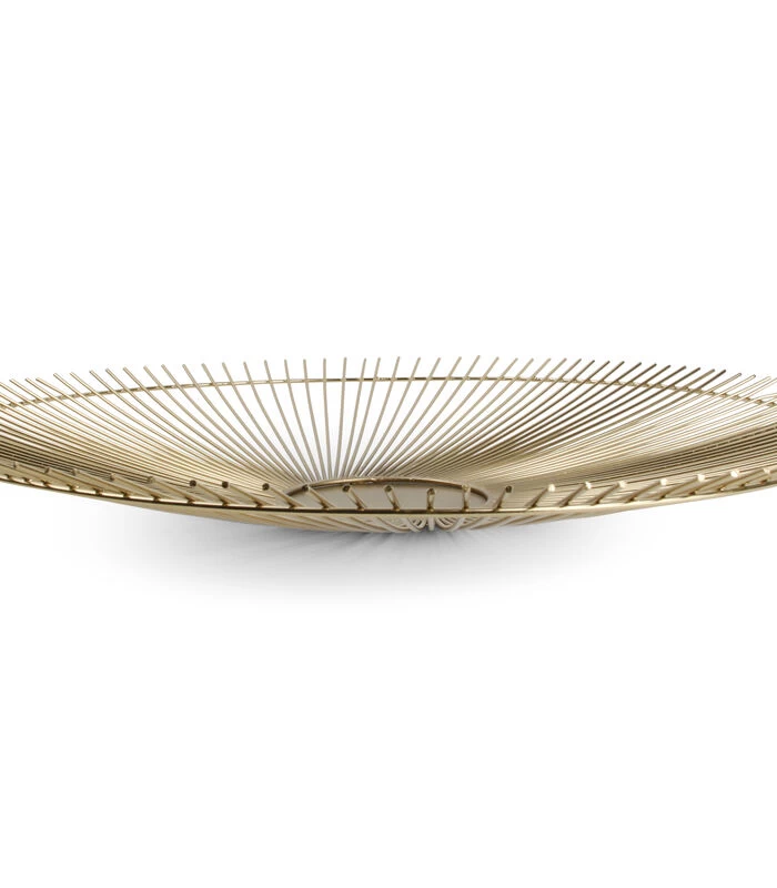 Draadmand 53xH5cm Goud Twisted Iris 4 Draadmand 53xH5cm Goud Twisted Iris - Afbeelding 2