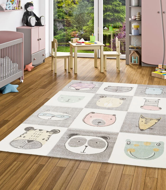 Vloerkleed Maui Kids Vrolijke Dieren Kleurrijk 4 Vloerkleed Maui Kids Vrolijke Dieren Kleurrijk - Afbeelding 2