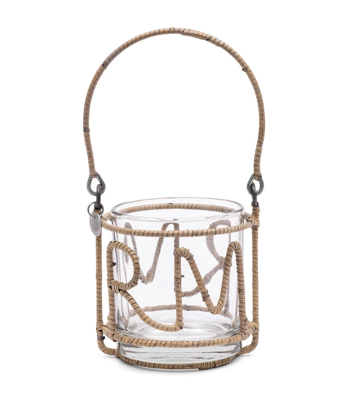 Theelichthouder Rustic Rattan Amicitia Naturel 3 Theelichthouder Rustic Rattan Amicitia Naturel