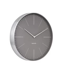 Karlsson Wandklok Normann Station - Warm Grijs, Geborsteld Case - Ø37,5cm -Professionele winkel voor decoratieve artikelen cd7045d3a95f4da983c4f7275b397baf