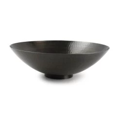 Sierschaal 34xH11cm Geborsteld Zwart Globe