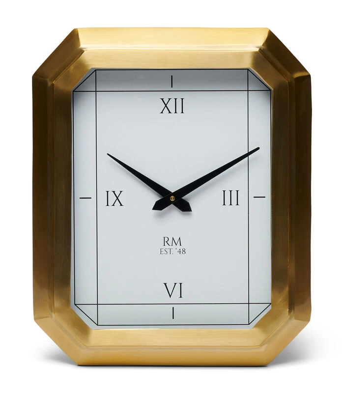 Wandklok, Keukenklok, Romeinse Cijfers - Lizzy - Goud - 3 Wandklok, Keukenklok, Romeinse Cijfers - Lizzy - Goud -