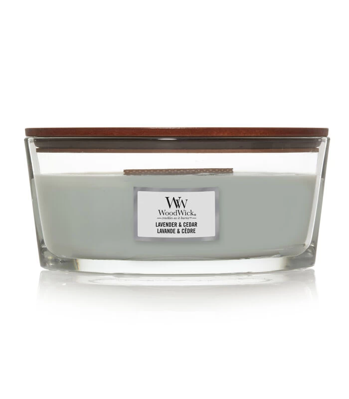 WoodWick Kaars Lavender & Cedar Ellipse 3 WoodWick Kaars Lavender & Cedar Ellipse
