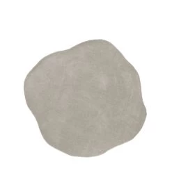 Leitmotiv Vloerkleed Organic Diamond - Lichtgrijs - 145x130cm