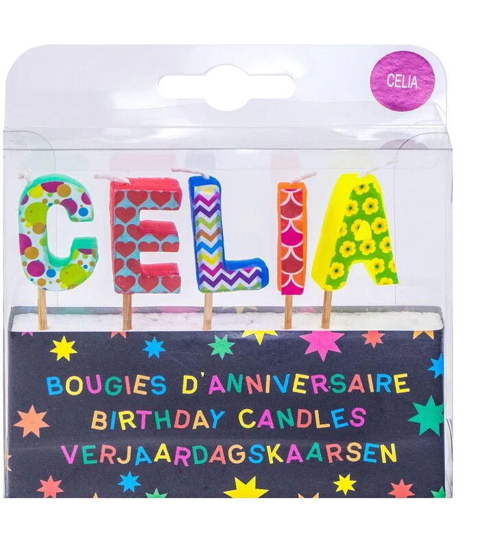 Verjaardagskaarsen Voor De Naam Celia 3 Verjaardagskaarsen Voor De Naam Celia