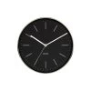 Karlsson Wandklok Minimal - Zwart, Shiny Goud Behuizing - Ø27,5cm -Professionele winkel voor decoratieve artikelen dd12e11821d3416d84483d8f6bdc6fde