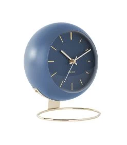 Karlsson Tafelklok Globe - Donkerblauw - 21x24,5x14cm