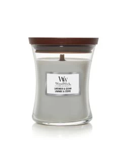 WoodWick Kaars Lavender & Cedar Medium