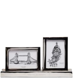 Fotolijst Staand Liggend - Double - Zilver/ Glans - 10x15 & 15x10 CM