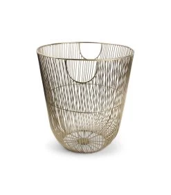 Draadmand 34xH35cm Goud Twisted Iris