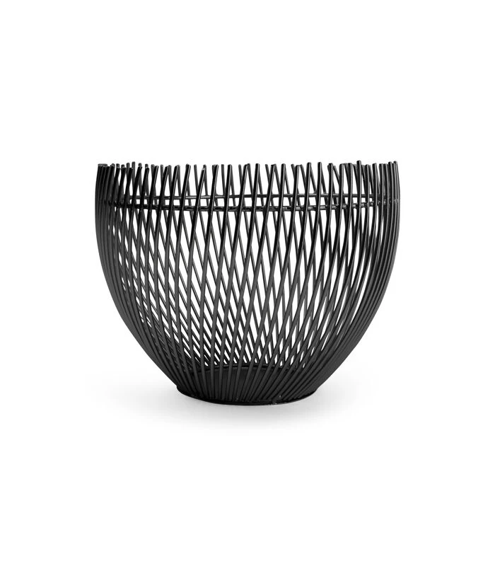 Draadmand 20xH15cm Zwart Twisted Iris 3 Draadmand 20xH15cm Zwart Twisted Iris