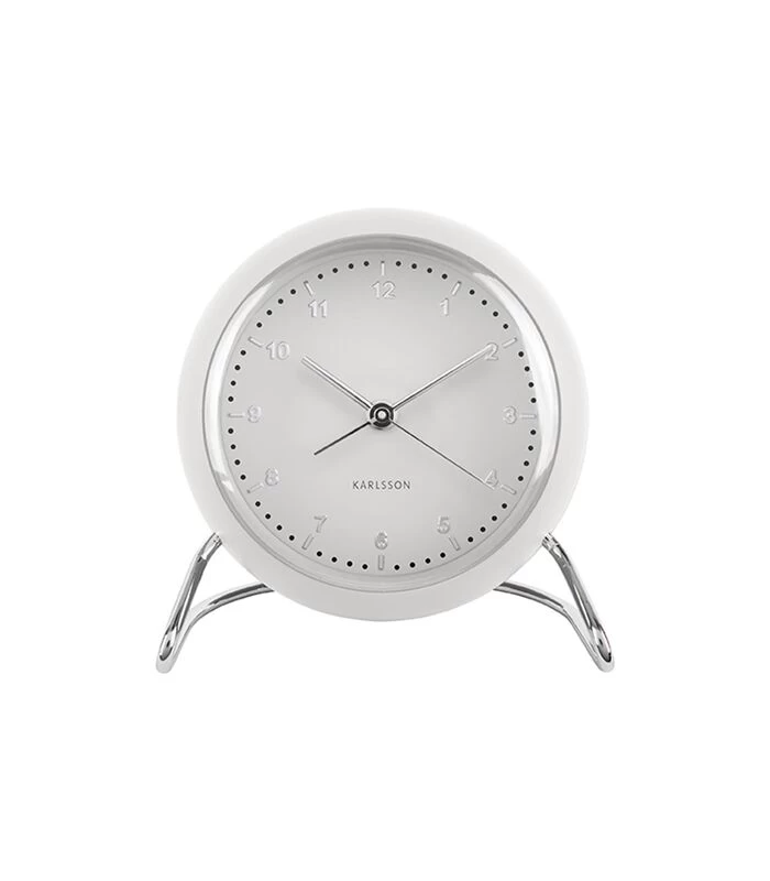 Karlsson Wekker Val ABS - Wit - 11x11x9cm 3 Karlsson Wekker Val ABS - Wit - 11x11x9cm