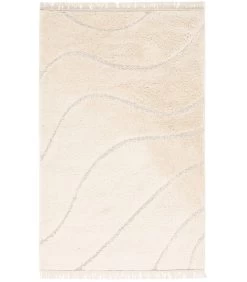 Vloerkleed Voor Binnen En Buiten Shaggy Sylt Golven