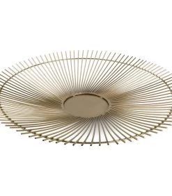 Draadmand 40xH5cm Goud Twisted Iris