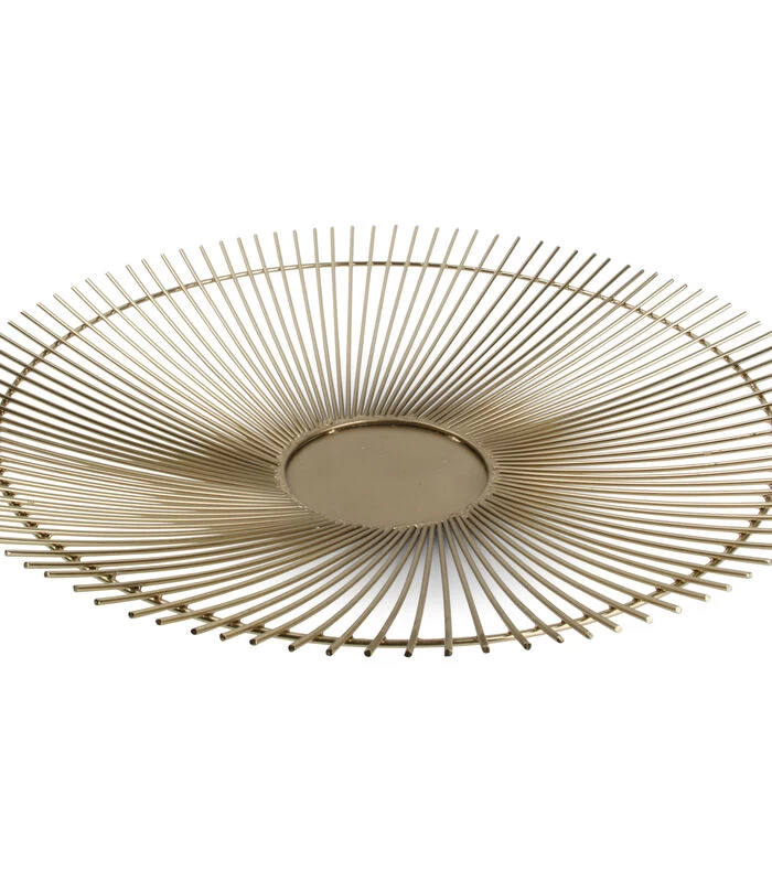 Draadmand 40xH5cm Goud Twisted Iris 3 Draadmand 40xH5cm Goud Twisted Iris