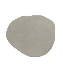 Professionele winkel voor decoratieve artikelen 22 Leitmotiv Vloerkleed Organic Round - Licht Grijs - 145x130cm