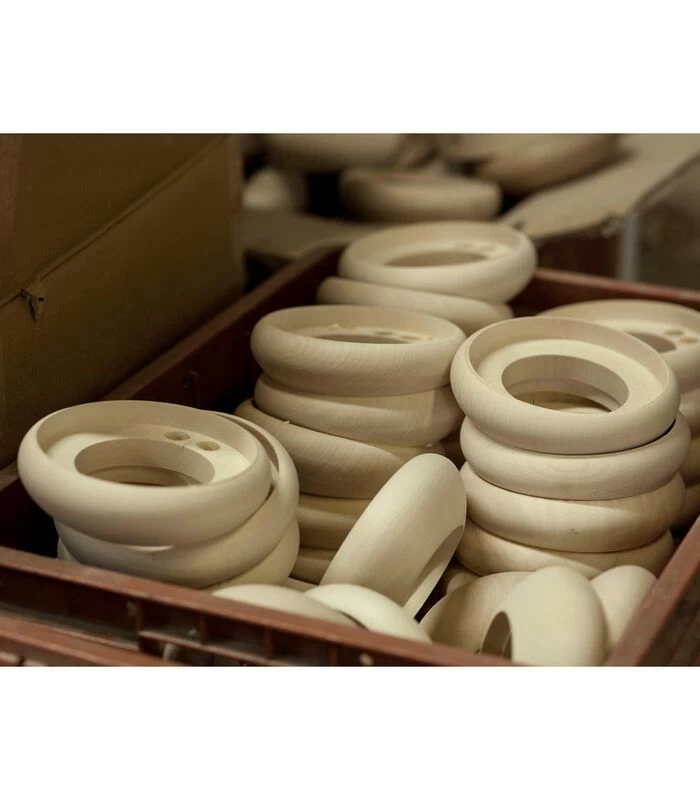 TOUPIE - Wandklok Van Hout En Beton Met Zwarte Wijzers 4 TOUPIE - Wandklok Van Hout En Beton Met Zwarte Wijzers - Afbeelding 2