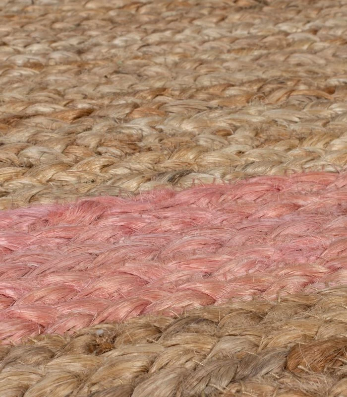 Jute Woonkamertapijt FLOWER JUTE 4 Jute Woonkamertapijt FLOWER JUTE - Afbeelding 2