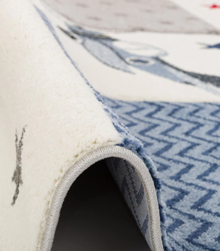 Maui Kids - Kindertapijt - Ruitjespatroon Vliegtuigen 4 Maui Kids - Kindertapijt - Ruitjespatroon Vliegtuigen - Afbeelding 2