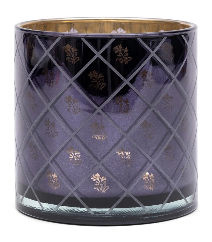 Windlicht RM Flower Donker Blauw 3 Windlicht RM Flower Donker Blauw