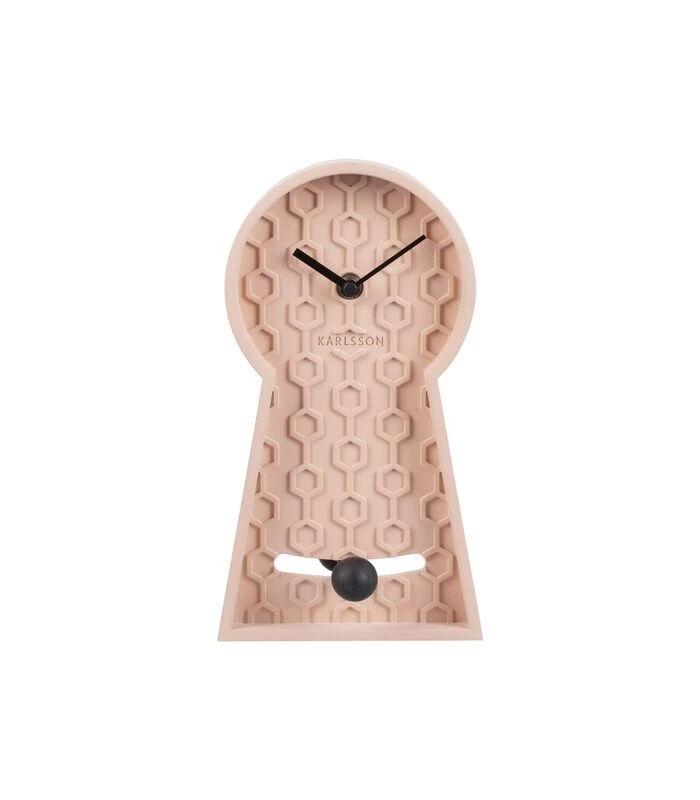 Karlsson Tafelklok Pendulum - Roze - 25x14x25cm 3 Karlsson Tafelklok Pendulum - Roze - 25x14x25cm