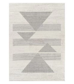 Gestreept Geometrisch Vloerkleed