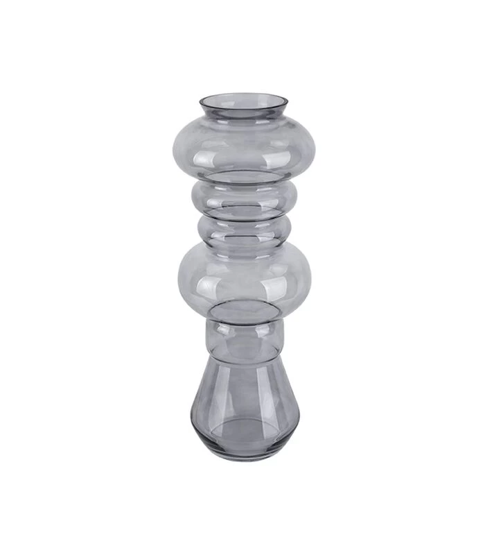 PRESENT TIME Vaas Morgana - Glas Donker Grijs - Large - 18x50cm 3 PRESENT TIME Vaas Morgana - Glas Donker Grijs - Large - 18x50cm