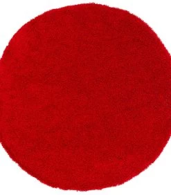 Hoogpolig Langpolig Shaggy Tapijt Vloerkleed Fluffy Rond