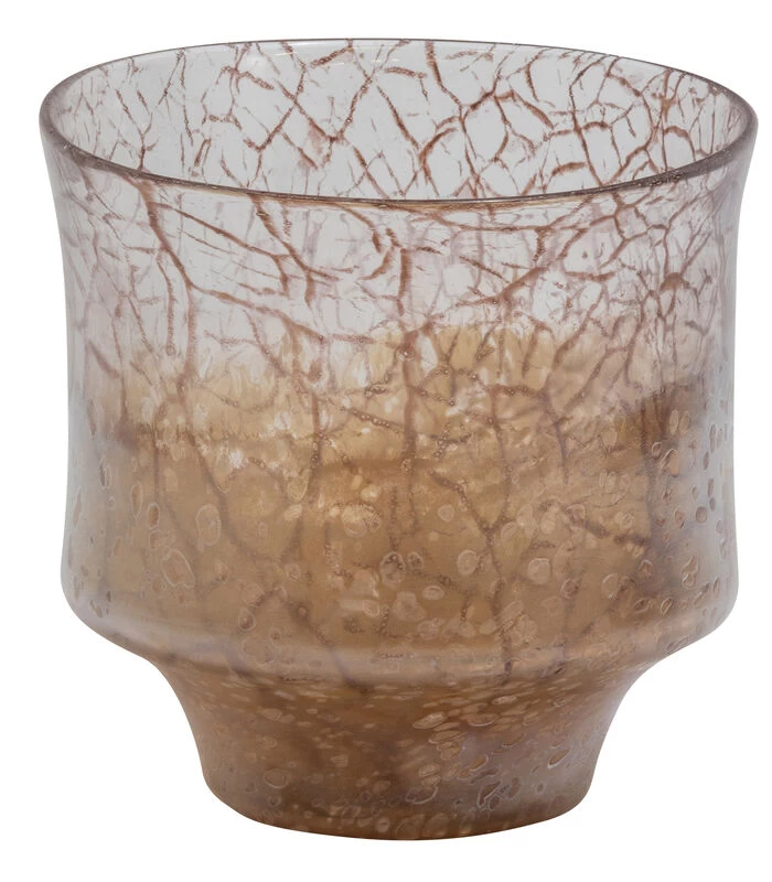 BePureHome Grain Vaas - Glas - Bruin - 18x18x18 3 BePureHome Grain Vaas - Glas - Bruin - 18x18x18