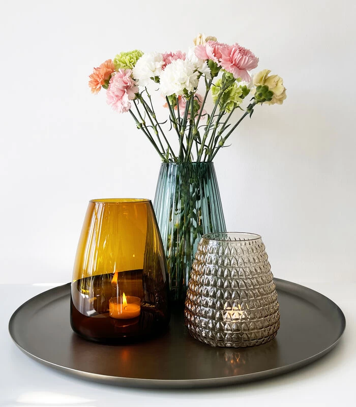 DIM Vaas Smooth Medium Amber 4 DIM Vaas Smooth Medium Amber - Afbeelding 2