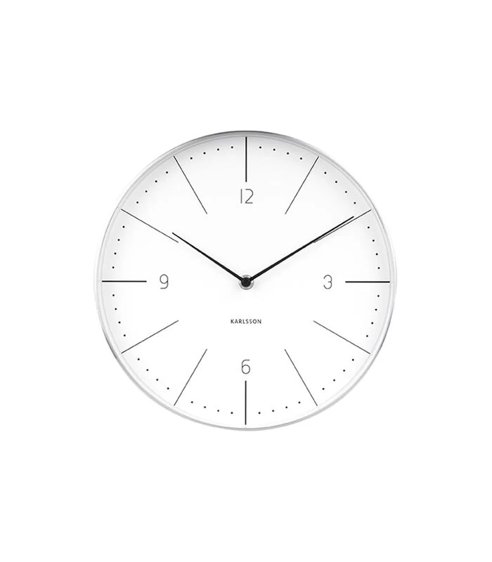 Karlsson Wandklok Normann Numbers - Wit - Ø27,5cm 3 Karlsson Wandklok Normann Numbers - Wit - Ø27,5cm