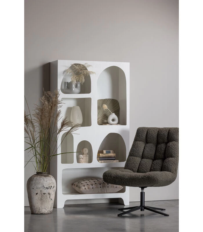 Exclusive Loua Vaas - Keramiek - Grijs - 17x17x17 4 Exclusive Loua Vaas - Keramiek - Grijs - 17x17x17 - Afbeelding 2