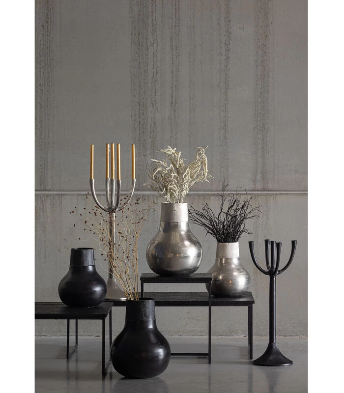 BePureHome Reach Kandelaar - Metaal - Zilver - 80x28x28 4 BePureHome Reach Kandelaar - Metaal - Zilver - 80x28x28 - Afbeelding 2