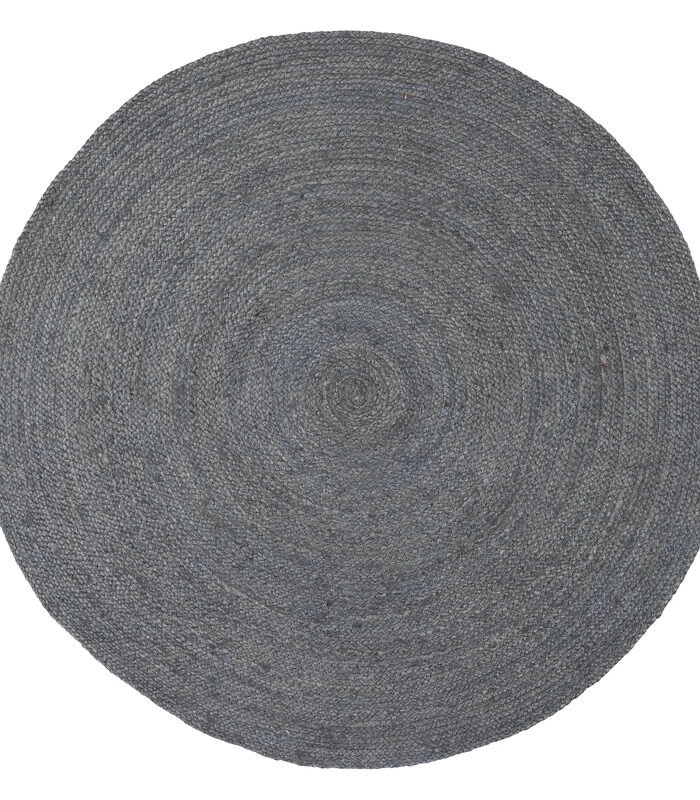 WOOOD Ross Vloerkleed - Jute - Asfalt - 1x150x150 3 WOOOD Ross Vloerkleed - Jute - Asfalt - 1x150x150